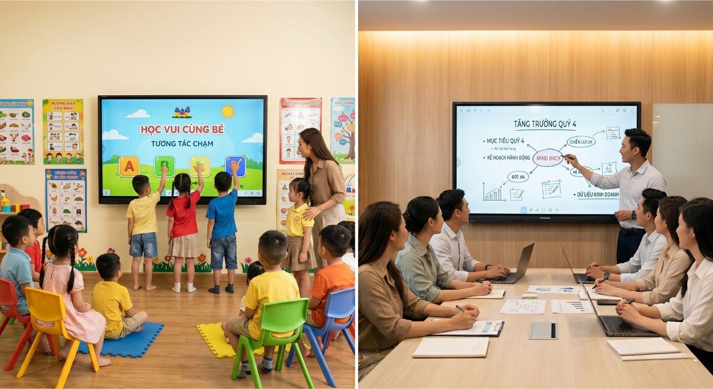 Hướng dẫn chọn màn hình tương tác hợp lý cho không gian của bạn 